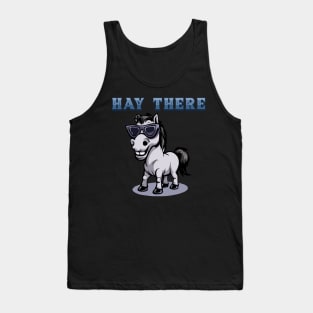 Hay There I Equestrian Pony Horse Lover Tank Top